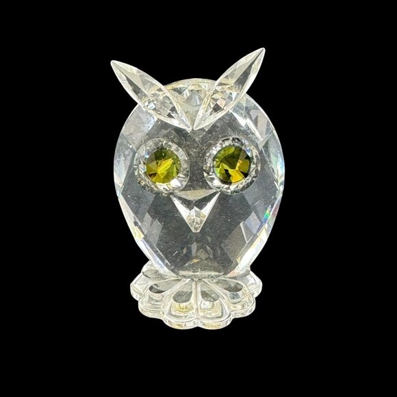 Swarovski Crystal Mini Figurines Swan Owl Cake Rabbit Vintage 1980s Made Austria - Picture 11 of 12